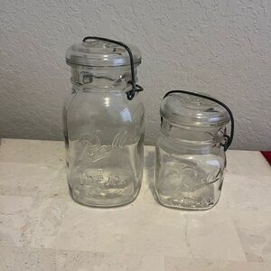 Ball Clear Glass Storage Jars Set